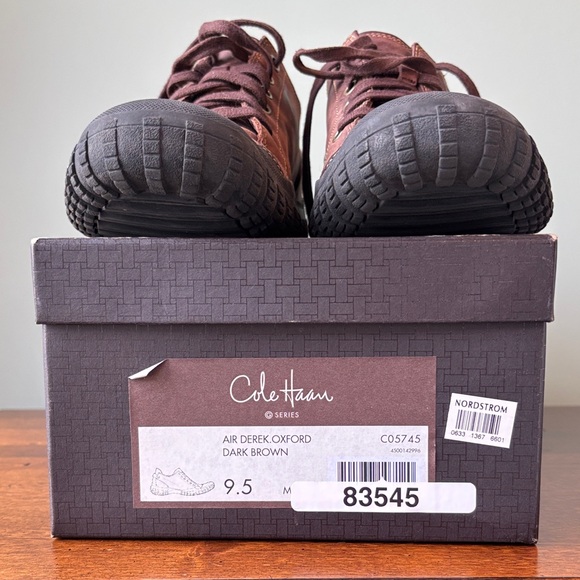Cole Haan Men's Brown Lace-Up Oxfords - Picture 2 of 6